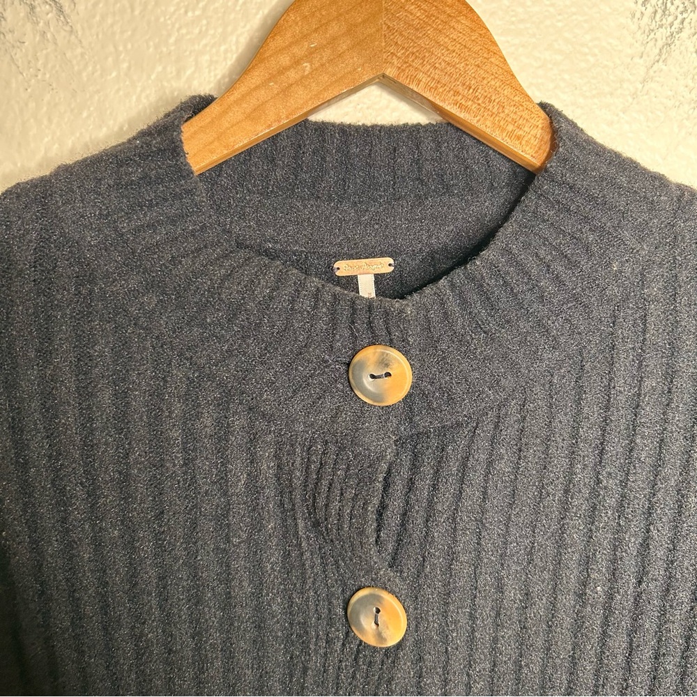 Free People Cocoa Henley Pullover Black extra small - Picture 5 of 13